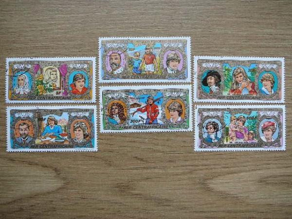 Central African Rep. 1982 Princese Diana antsp #1