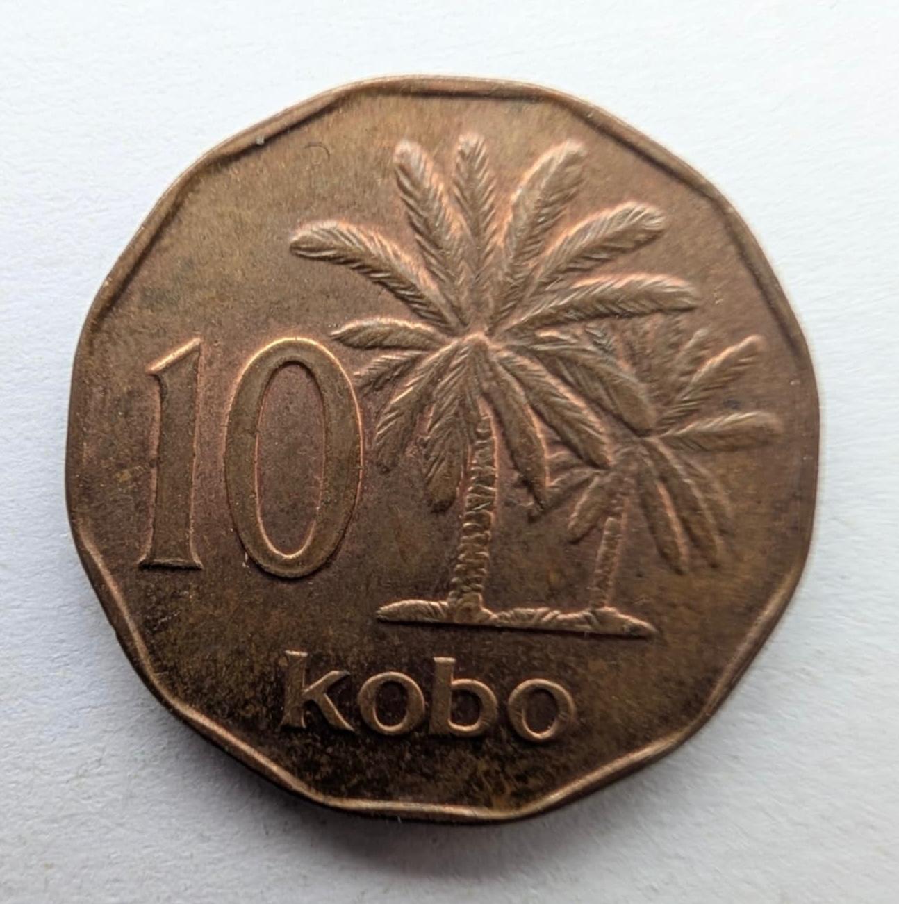 Nigerija 10 kobo 1991