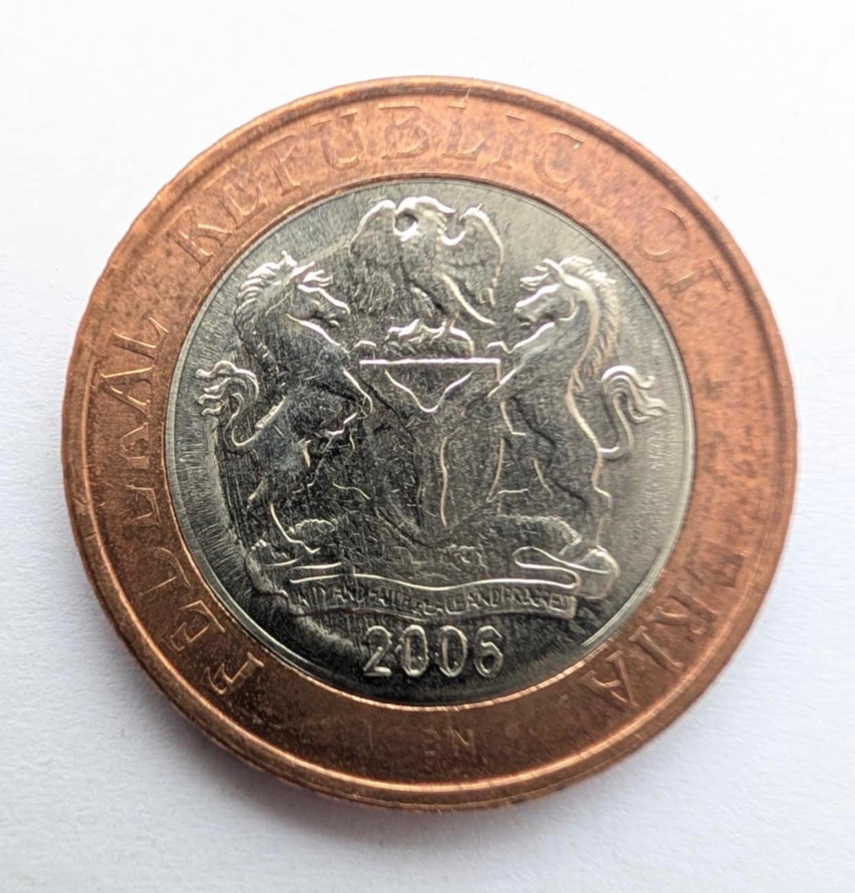 Nigerija 2 naira 2006