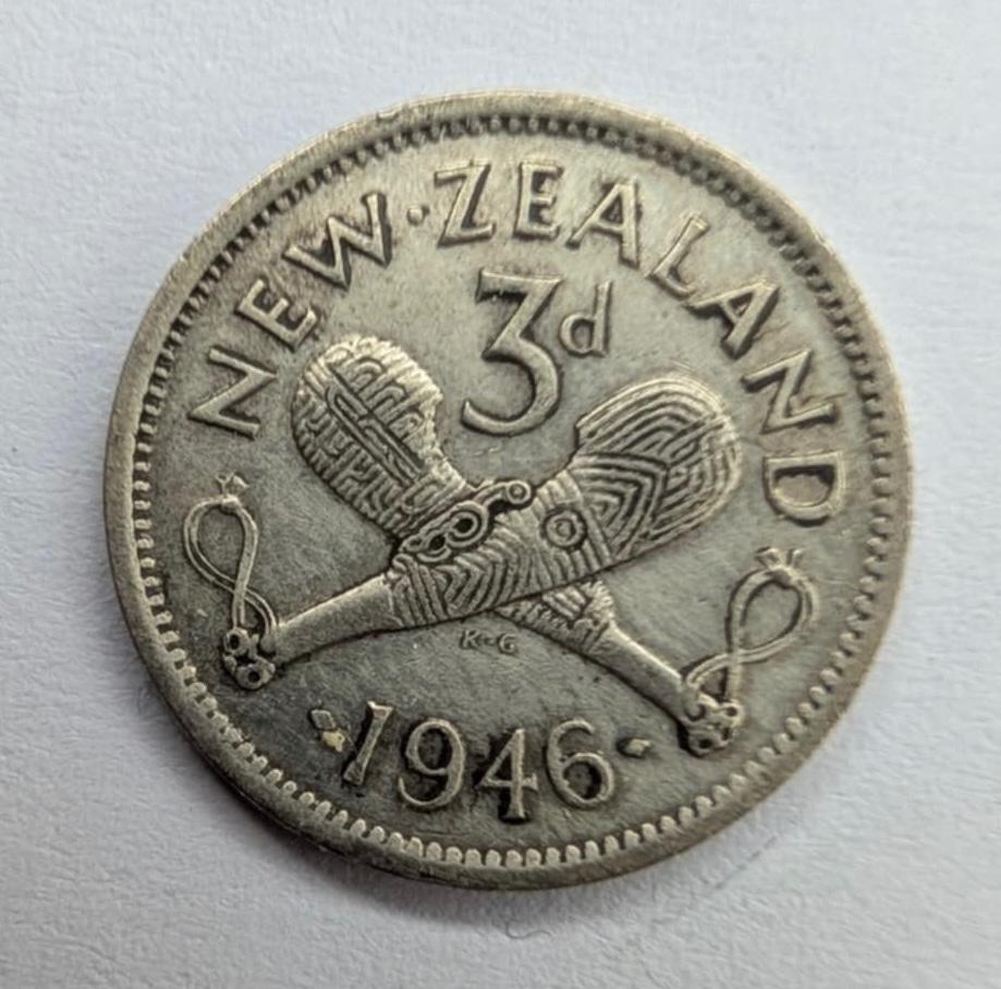 Naujoji Zelandija 3 p 1956 sidabras