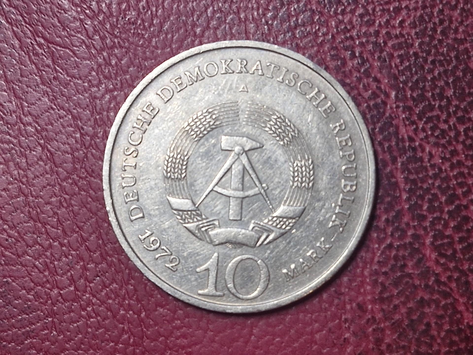 Vokietija - VDR 10 markių, 1972 KM# 38 Buchenvaldo