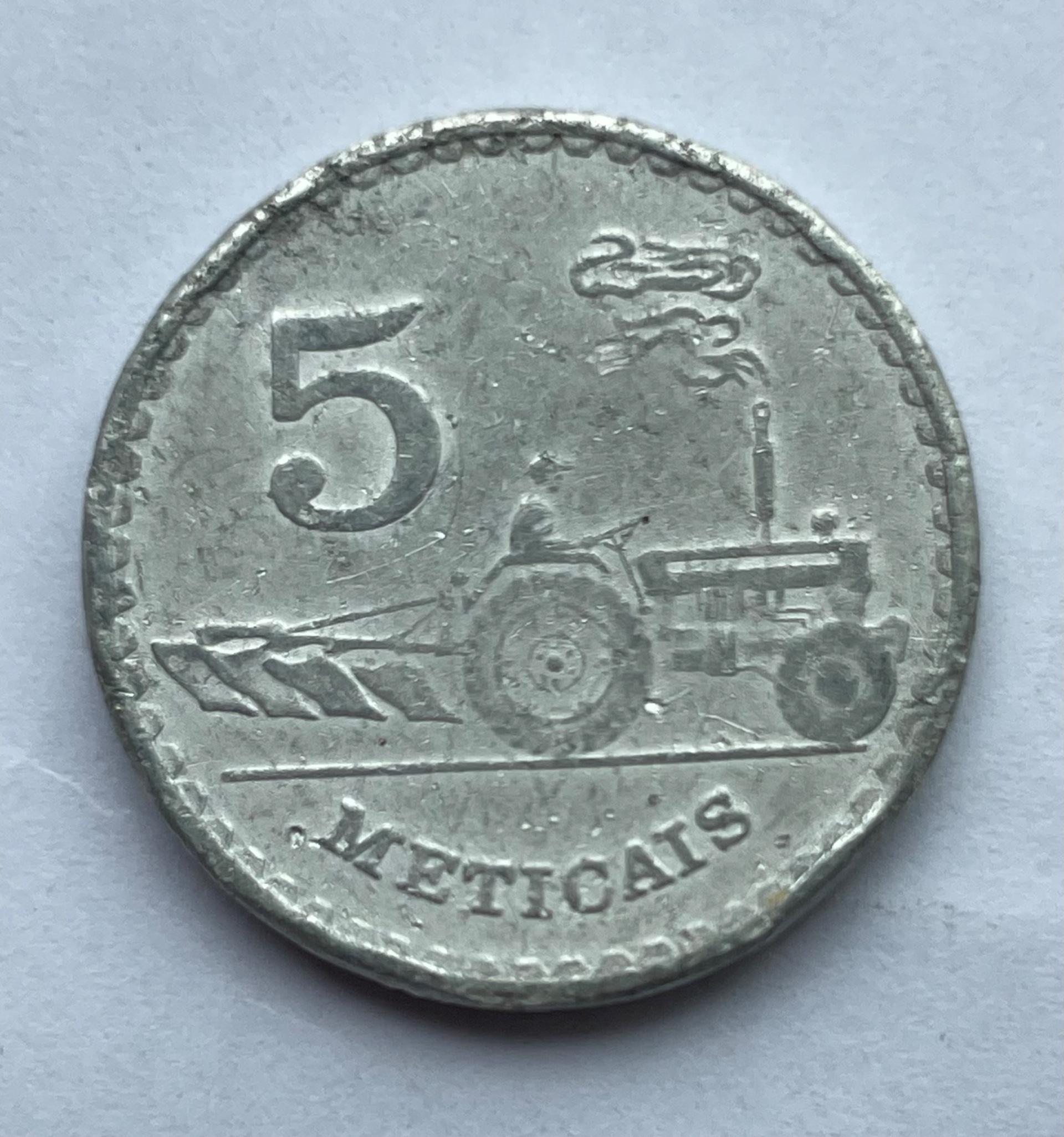Mozambikas 5 M 1986