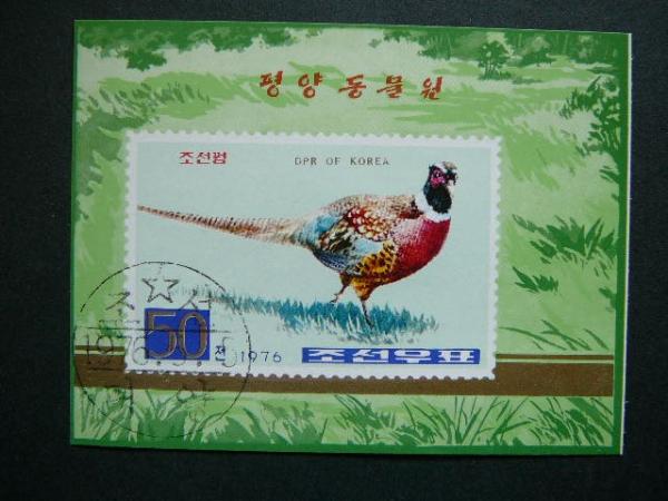 Koreja 1976 Fazanai Pauksciai antsp.