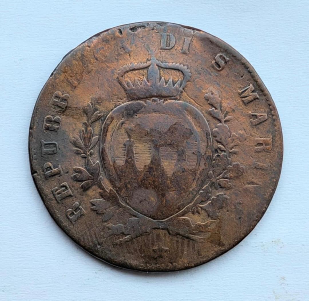 San marinas 5 c 1869