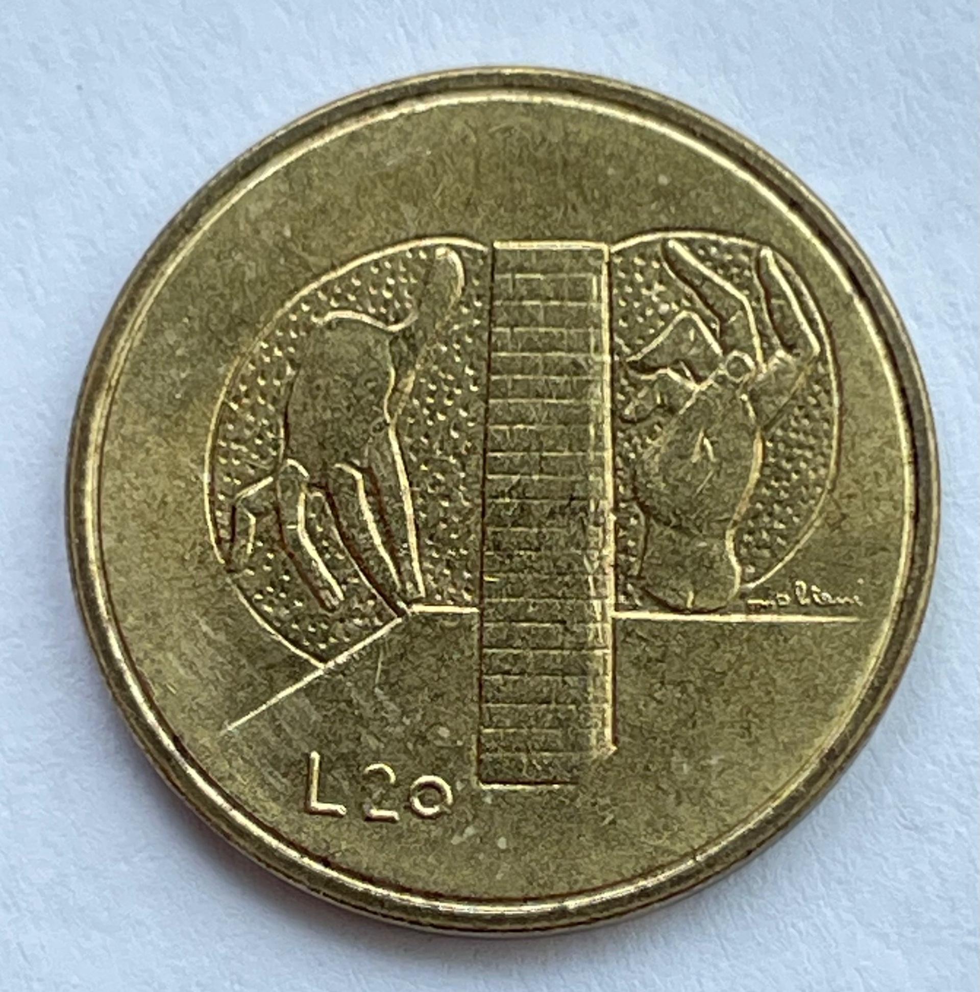 San Marinas 20 lirų 1976