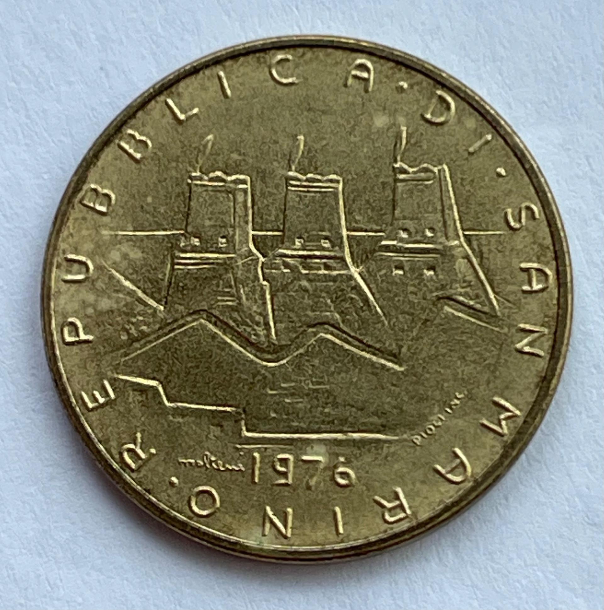San Marinas 20 lirų 1976