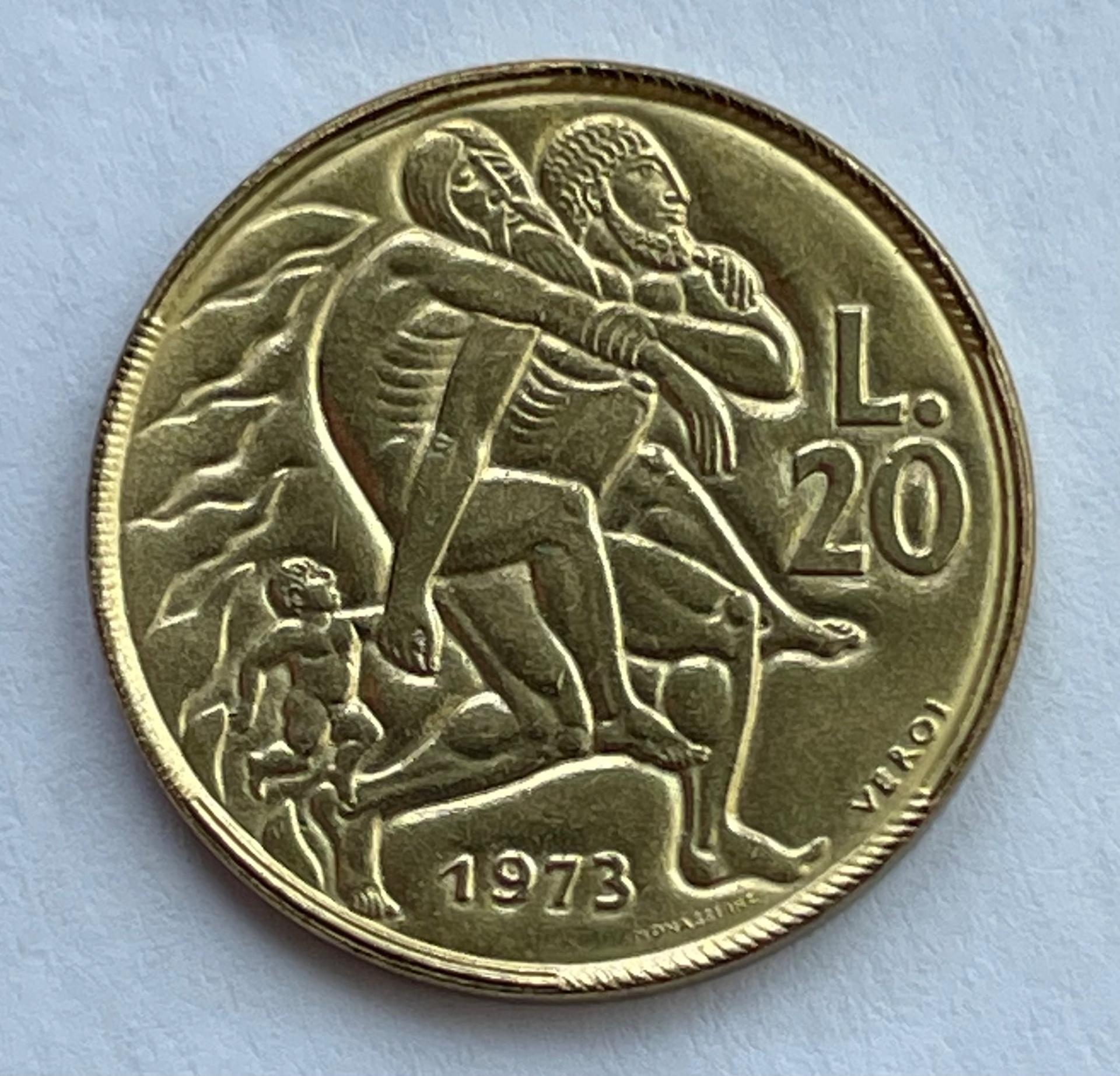 San Marinas 20 lirų 1973
