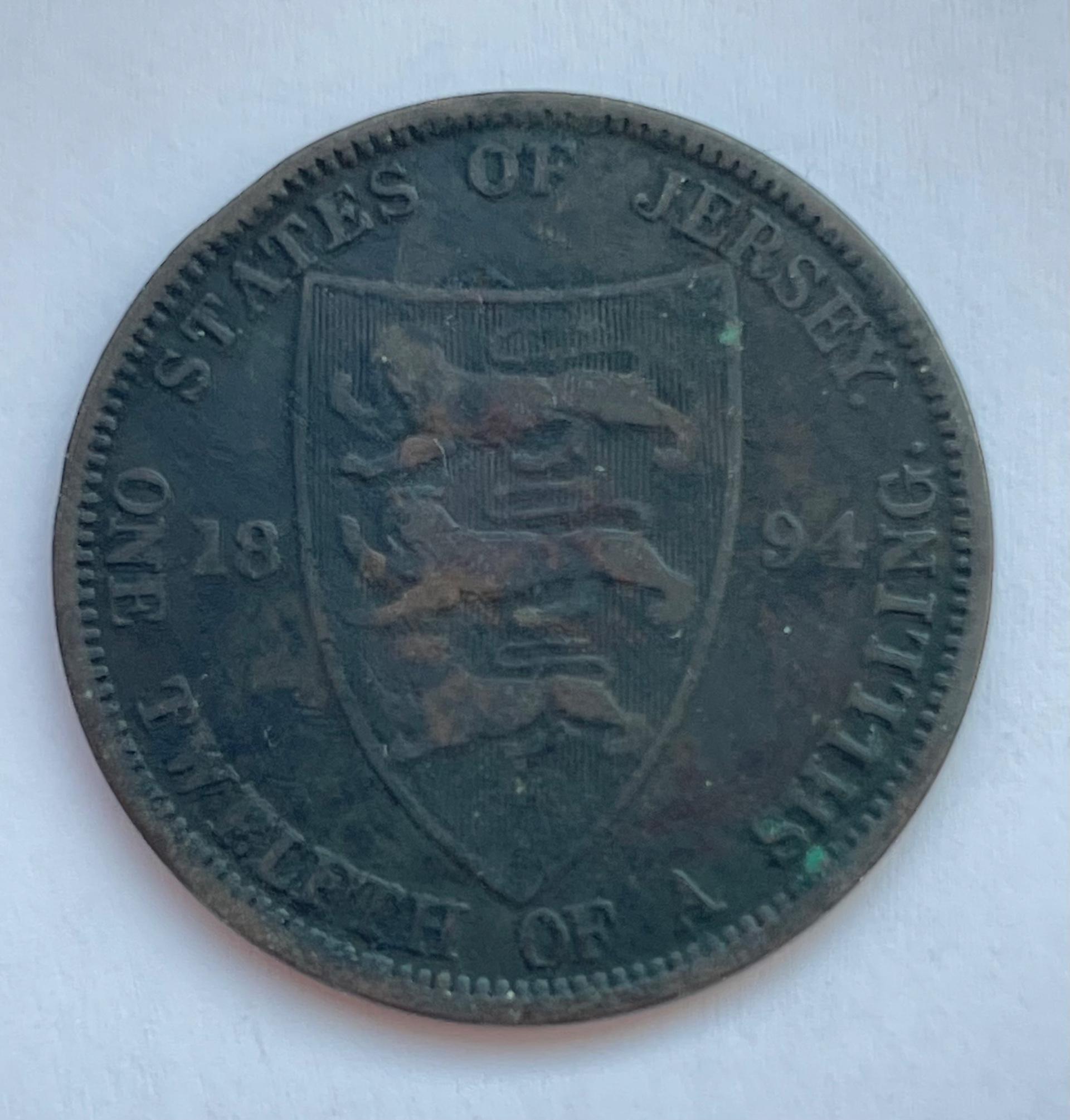 Džersis 1/12 šilingo 1894