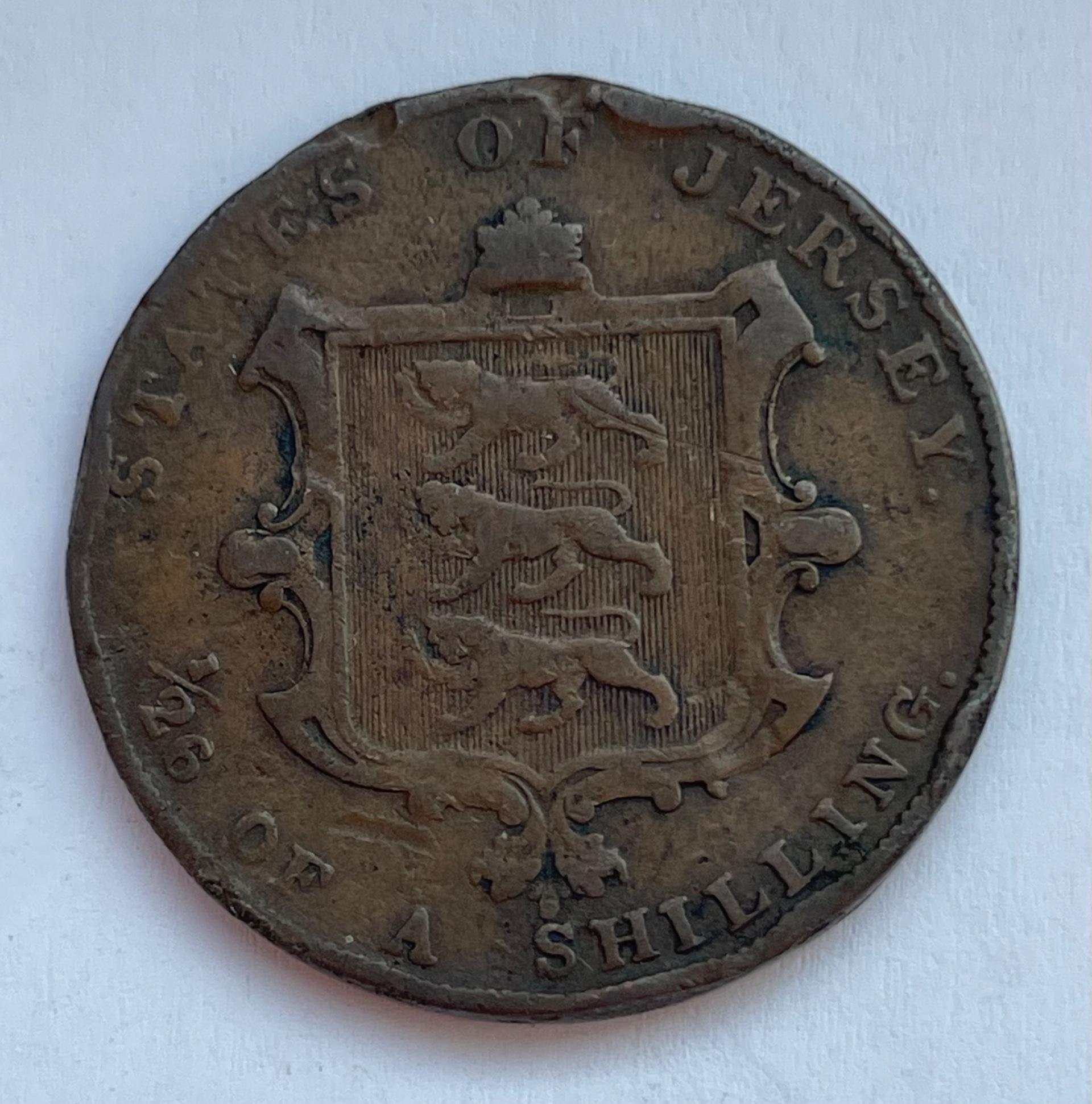 Džersis 1/26 šilingo 1841