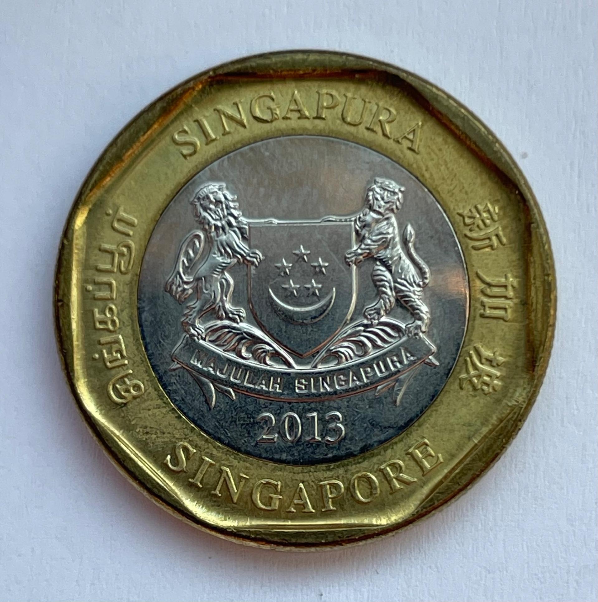 Singapūras 1 doleris 2013