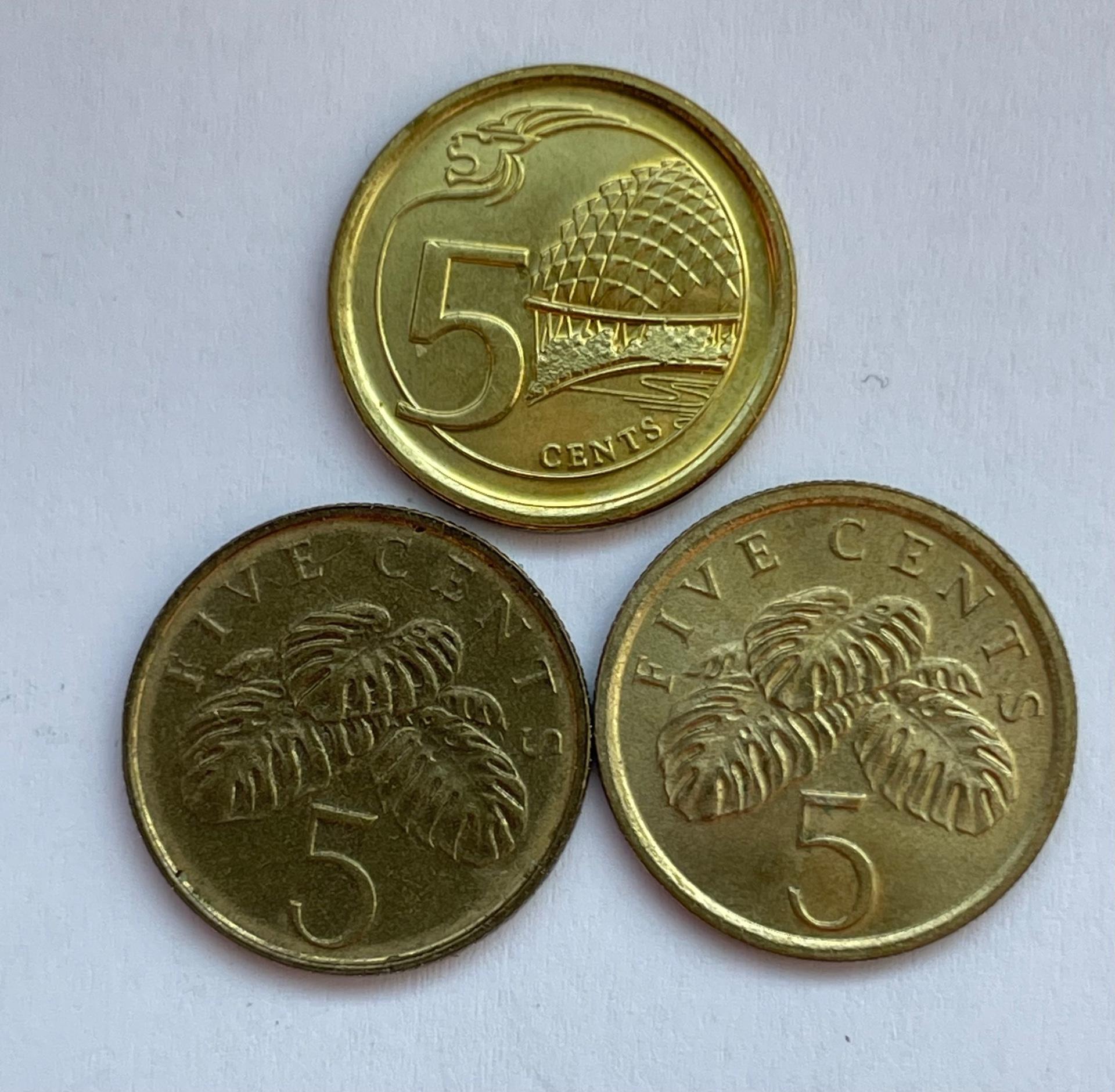 Singapūras 5 c 3 vnt