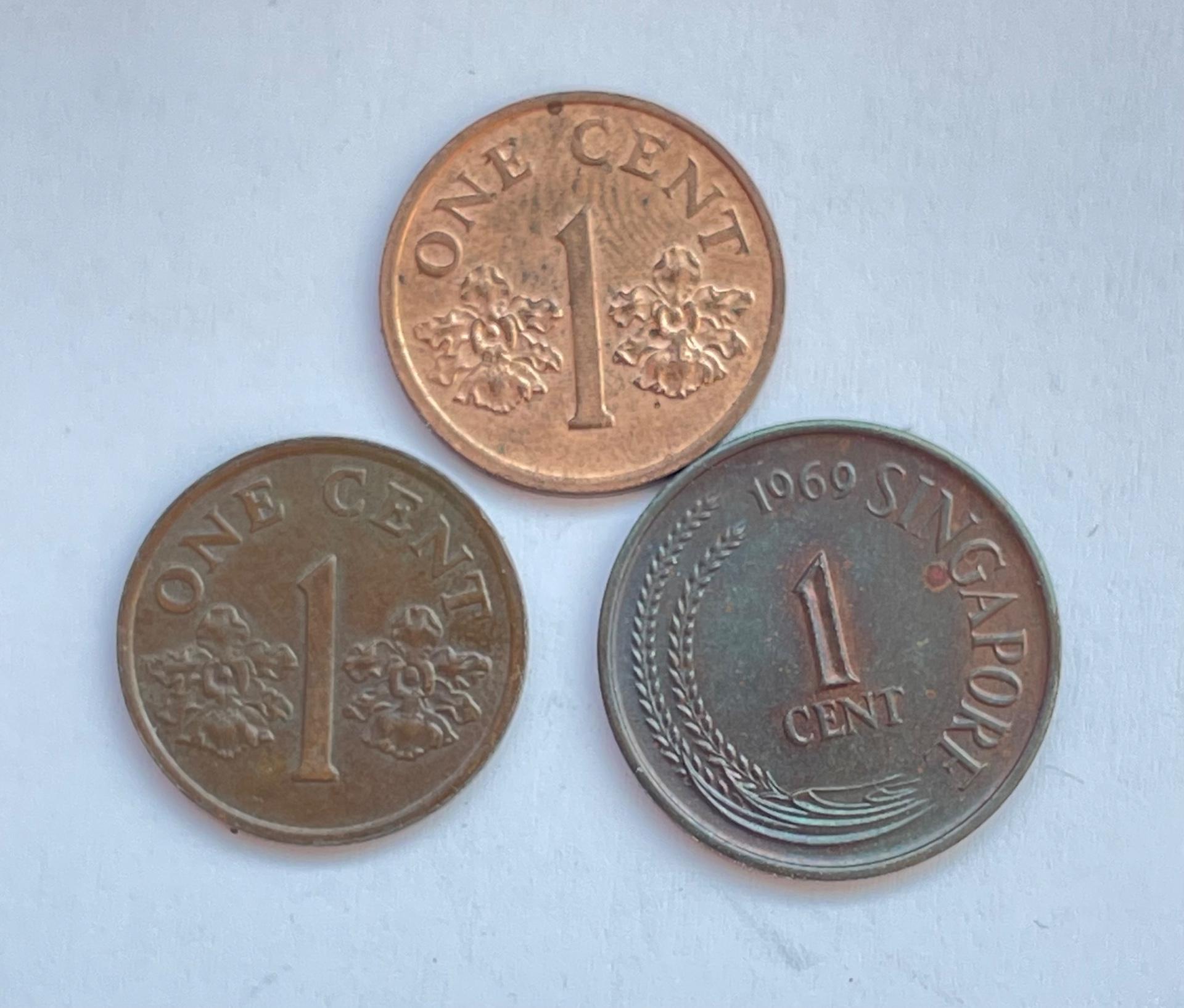 Singapūras 1 c 3 vnt