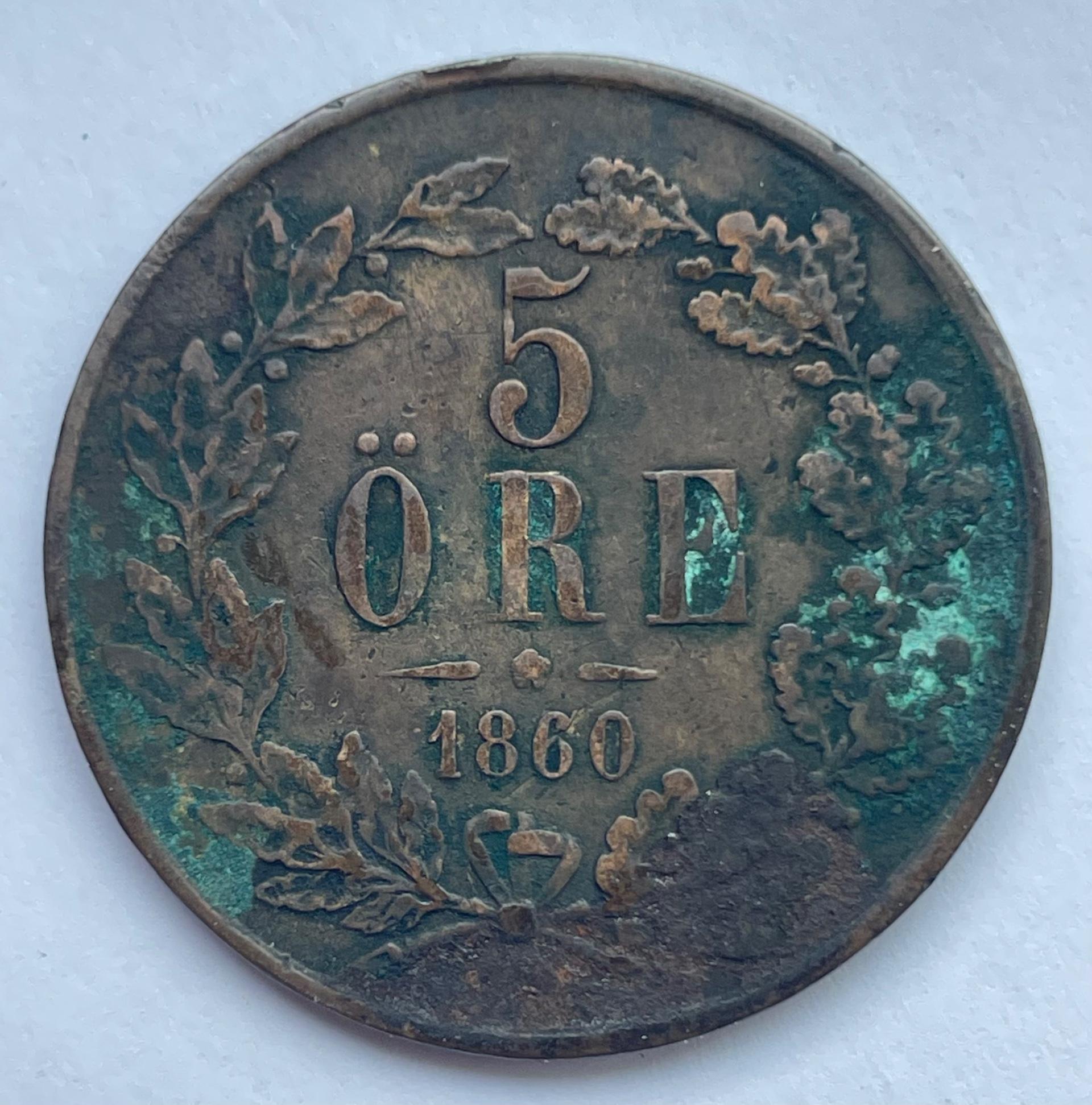 Švedija 5 ore 1860