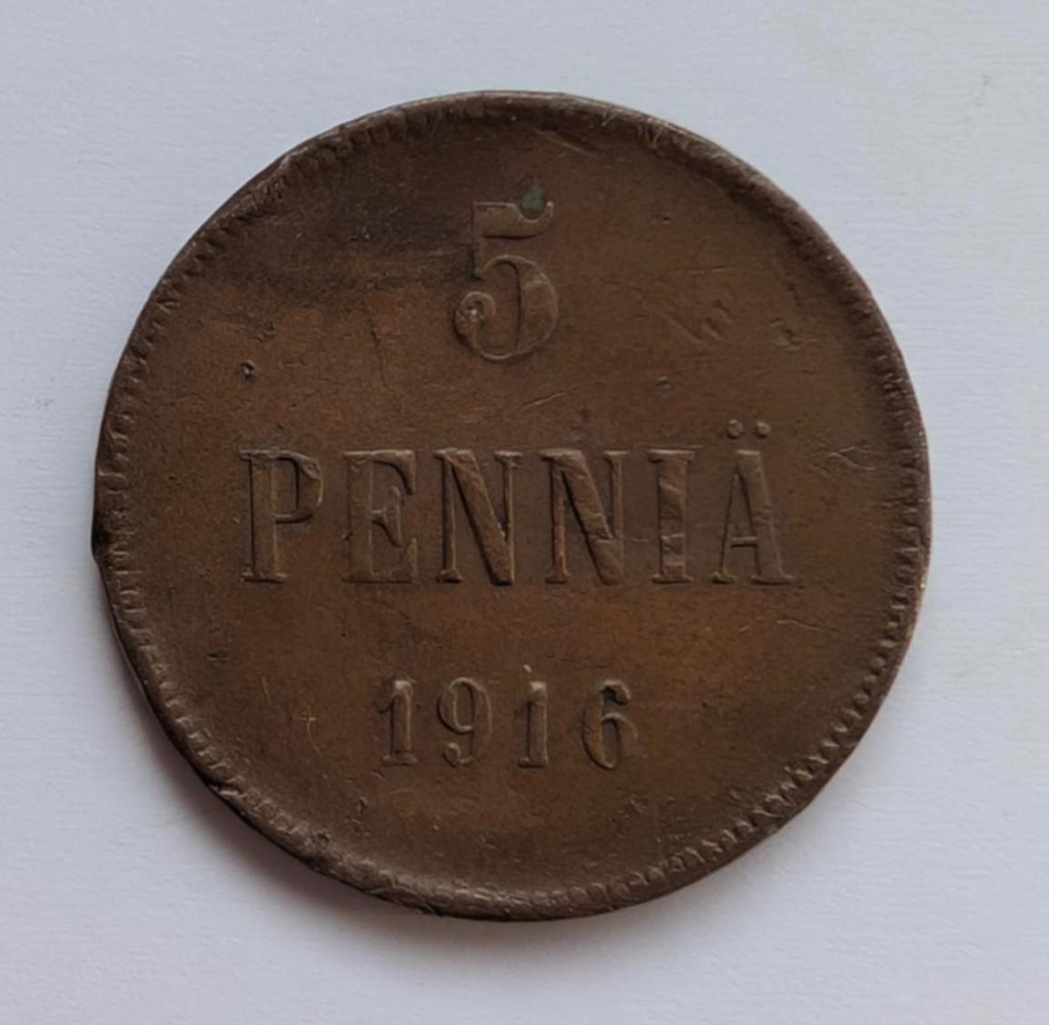 Suomija 5 p 1916