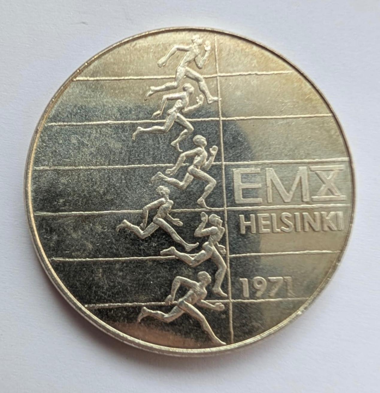 Suomija 10 M 1971 sidabras
