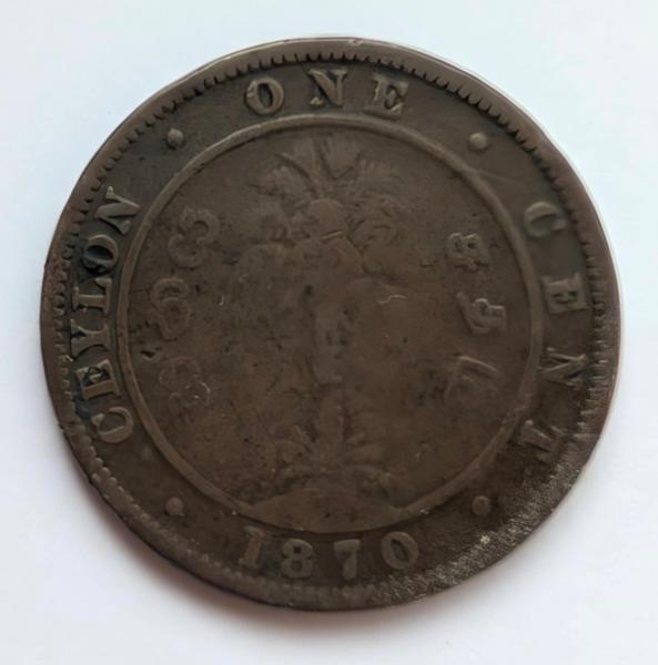 Ceilonas 1 c 1870