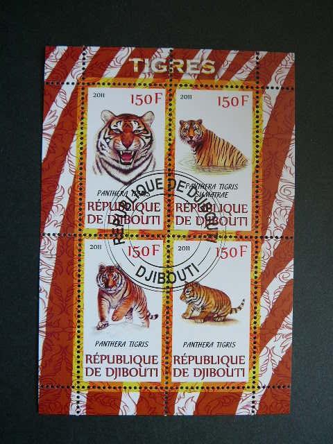 s982 Tigrai Kates laukines Dzibutis 2011 antsp. #