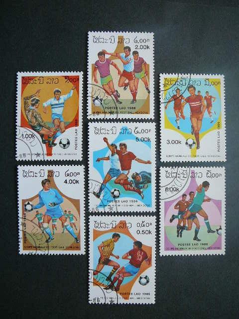 Laosas 1986 Futbolas Meksika86 antsp. #