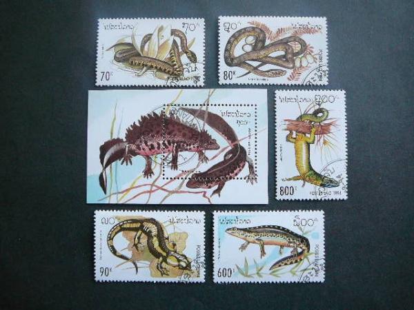 Laosas 1994 Reptilijos Gyvates antsp. #