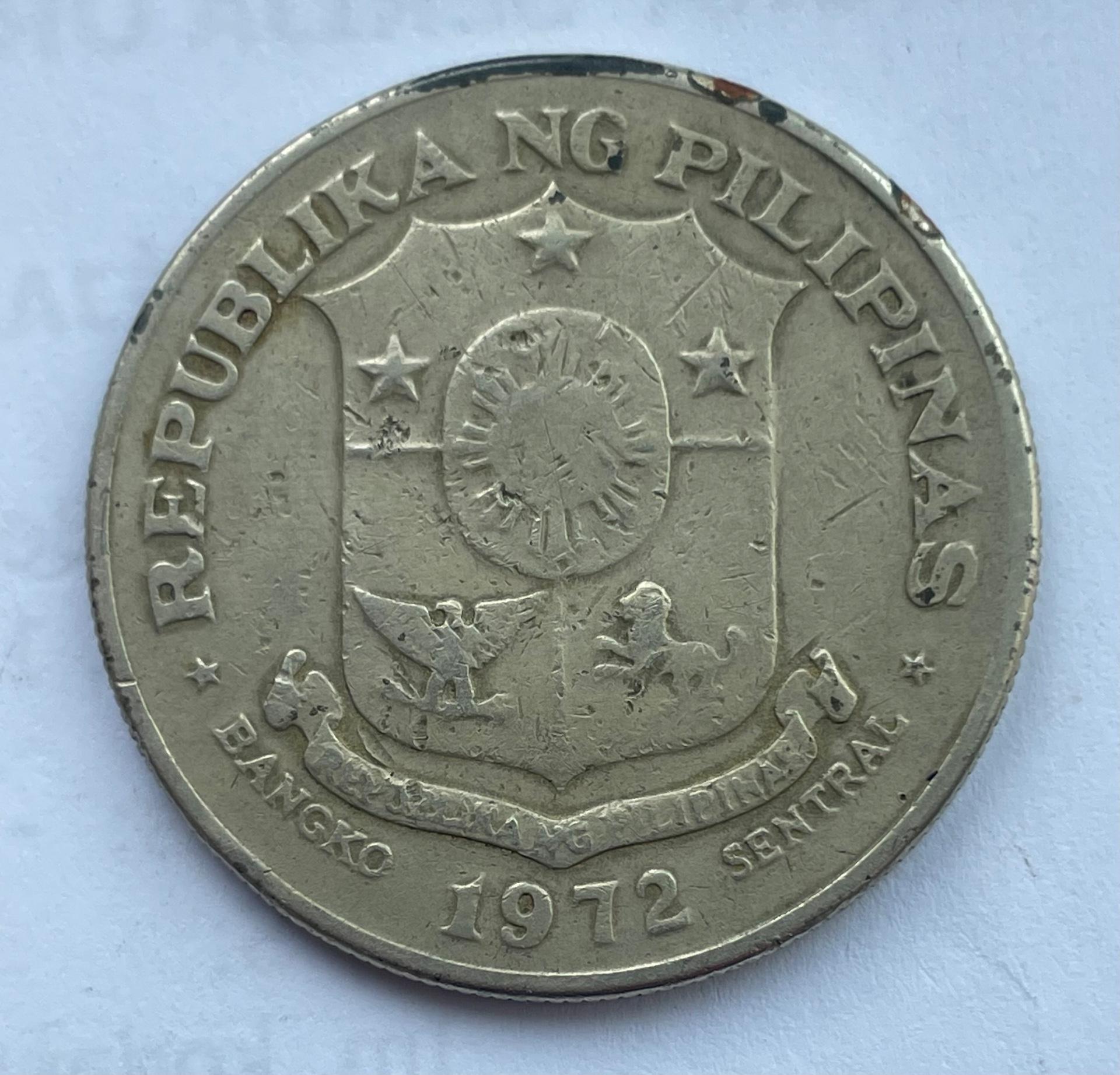 Filipinai 1 pesas 1972