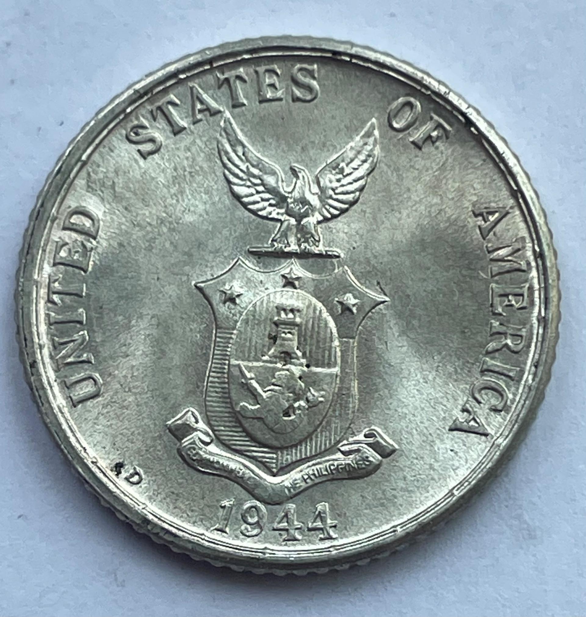 Filipinai 25 c 1944 sidabras