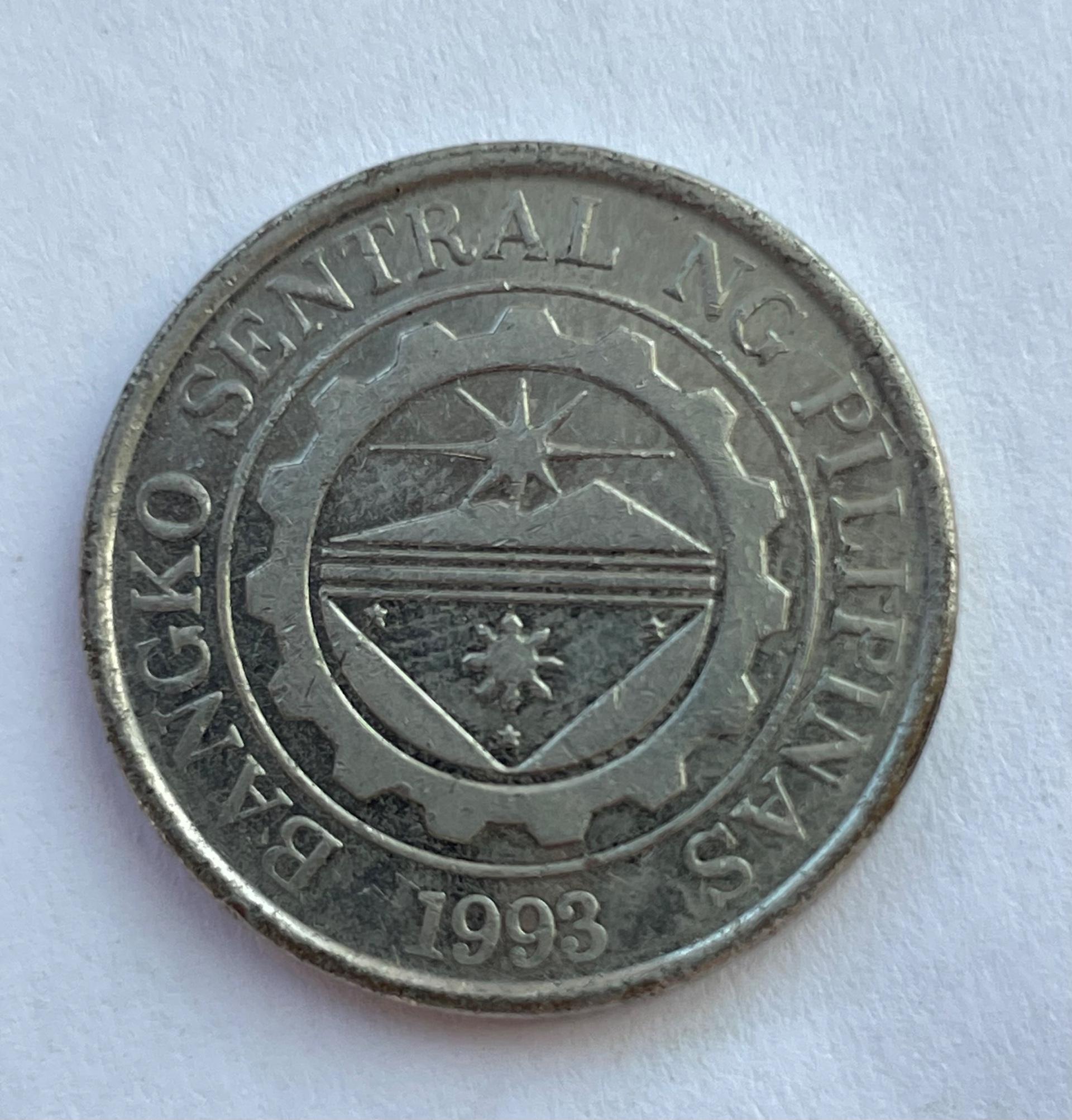 Filipinai 1 pesas 1993