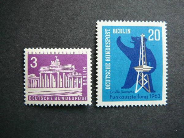 Berlynas 1963 m. p.zenklu komplektas Vokietija MNH #