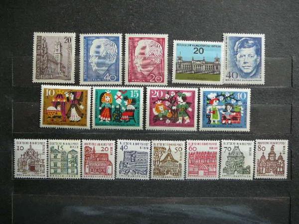 Berlynas 1964 m. p.zenklu komplektas Vokietija MNH # 
