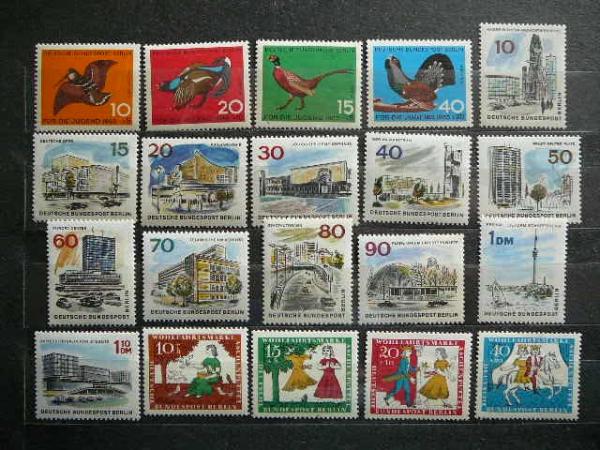 Berlynas 1965 m. p.zenklu komplektas Vokietija MNH #