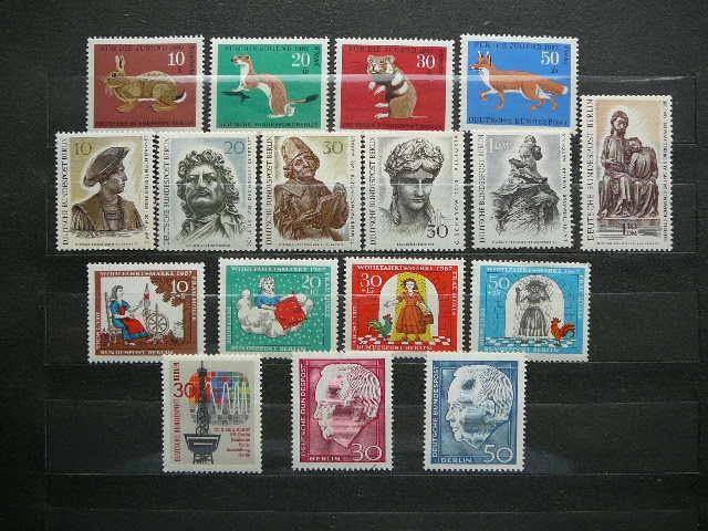 Berlynas 1967 m. p.zenklu komplektas Vokietija MNH #