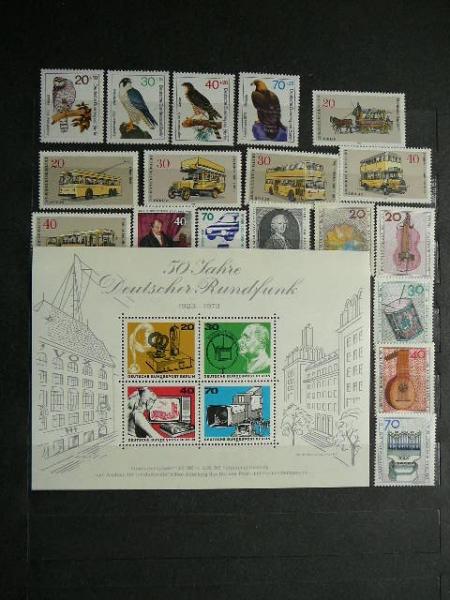 Berlynas 1973 m. p.zenklu komplektas Vokietija MNH #
