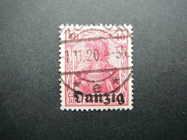 Dancigas 1920 006 Standartai Vokietija 40pf antsp. #