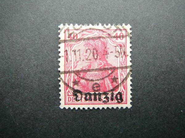 Dancigas 1920 006 Standartai Vokietija 40pf antsp. #
