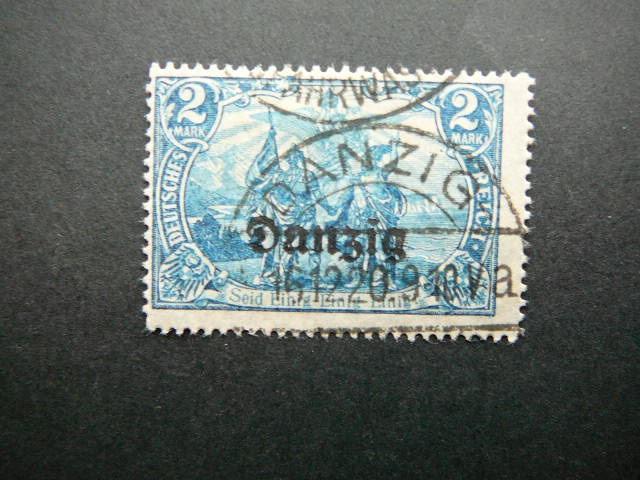 Dancigas 1920 011 Standartai Vokietija 2M antsp. #