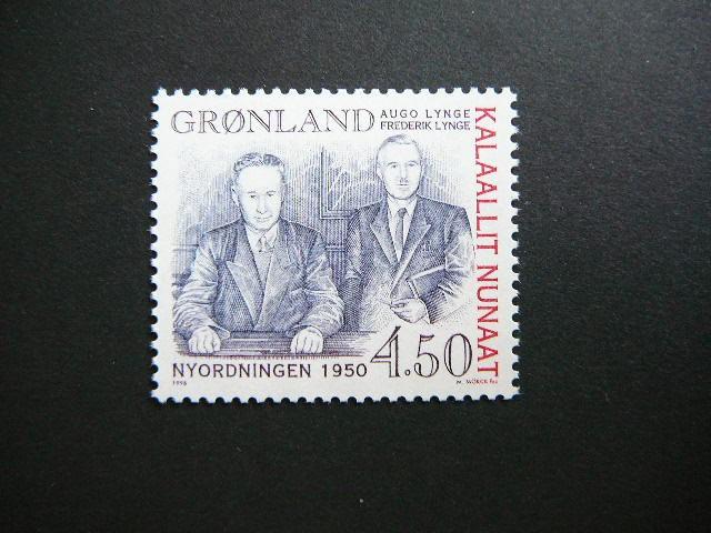 Grenlandija 1998 Politikai Lynge MNH #