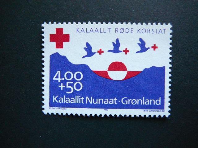 Grenlandija 1993 Raudonas Kryzius Pauksciai MNH #
