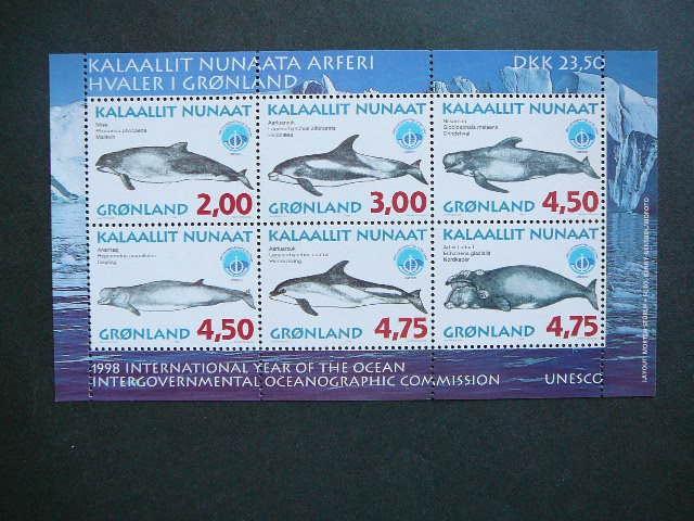 Grenlandija 1998 Banginiai Delfinai svarus #x