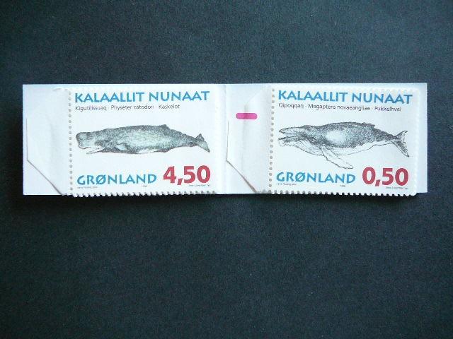 Grenlandija 1996 Banginiai Delfinai Bukletas svarus #