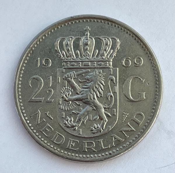 Nyderlandai 2,5 guldeno 1969