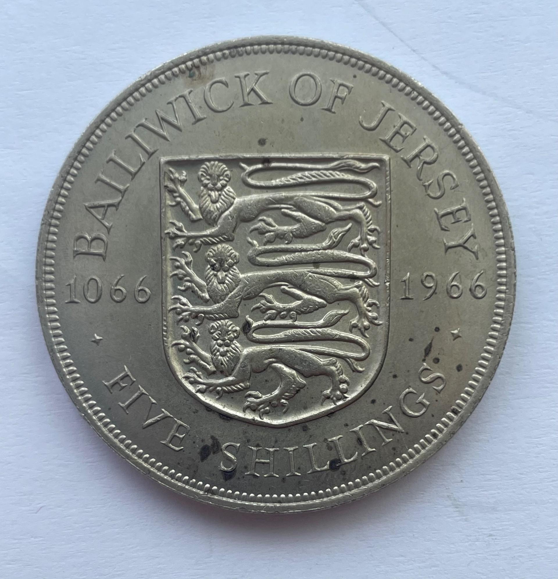 Džersis 5 šilingai 1966