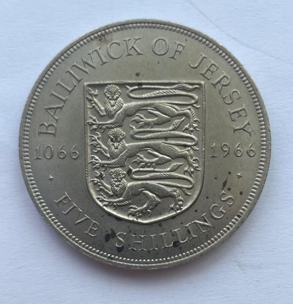 Džersis 5 šilingai 1966