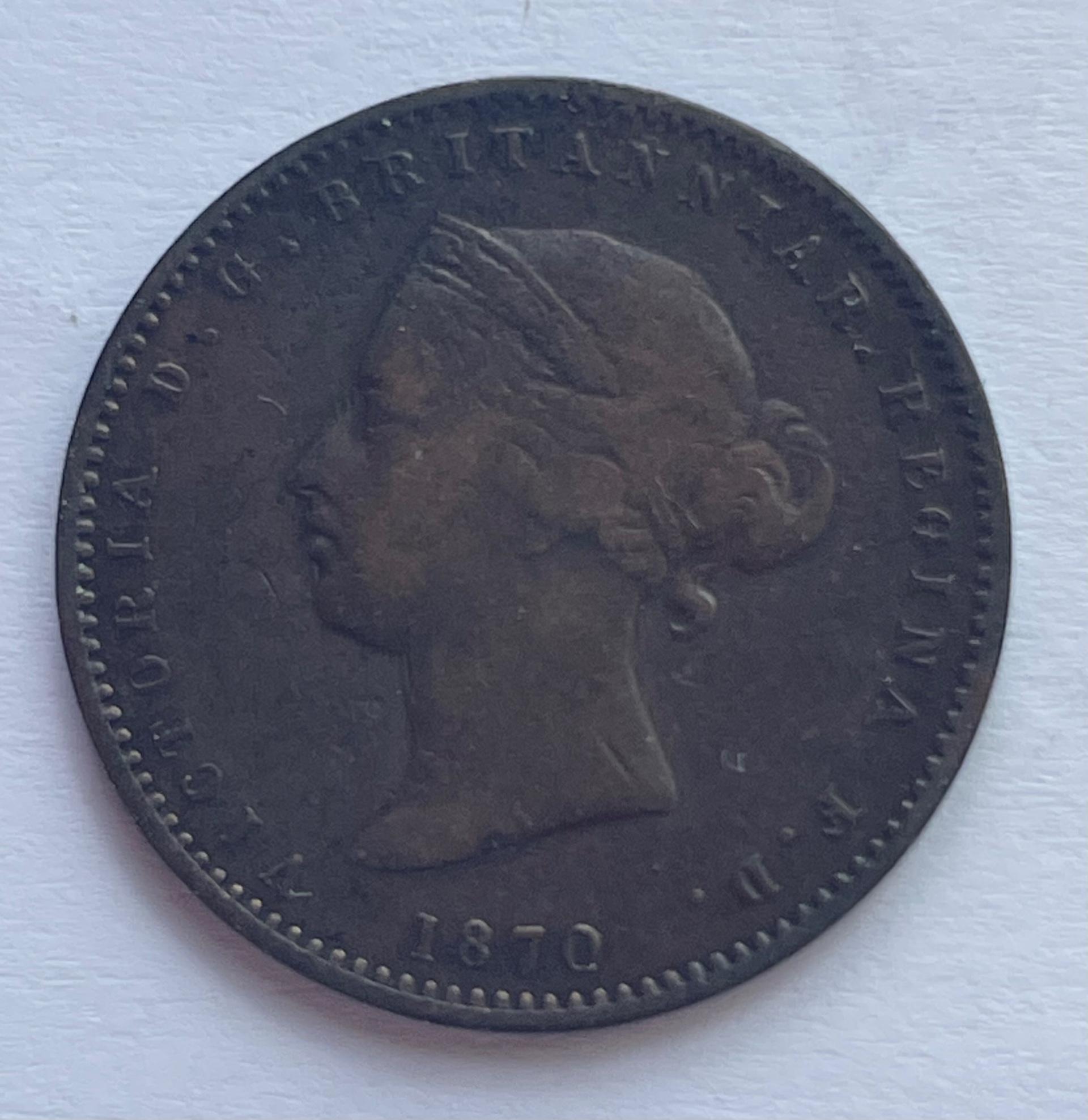 Džersis 1/26 šilingo 1870