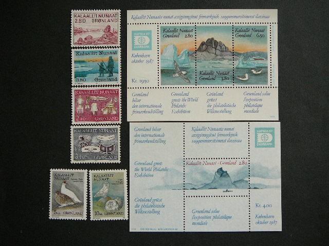 .Grenlandija 1987 Pauksciai Daile MNH