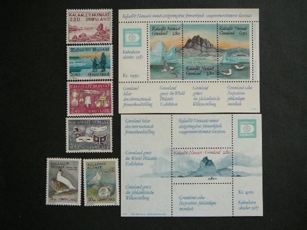 .Grenlandija 1987 Pauksciai Daile MNH