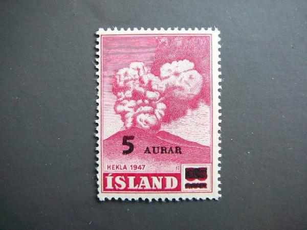 Islandija 1954 Vulkanas svarus MNH #