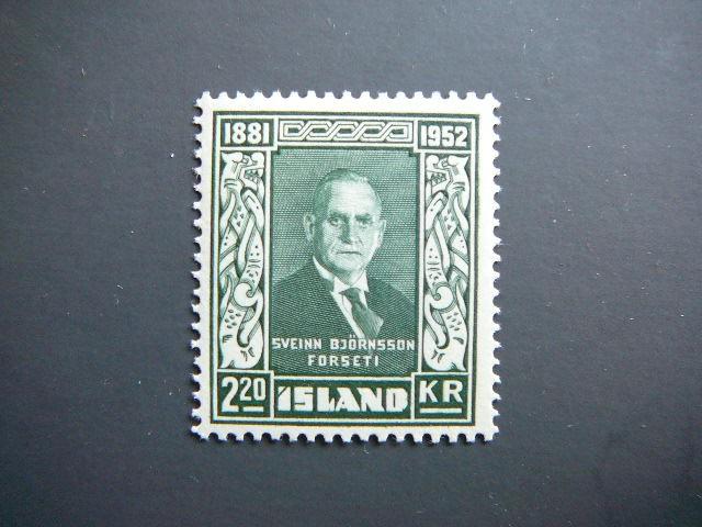 Islandija 1952 Prezidentas svarus MNH #