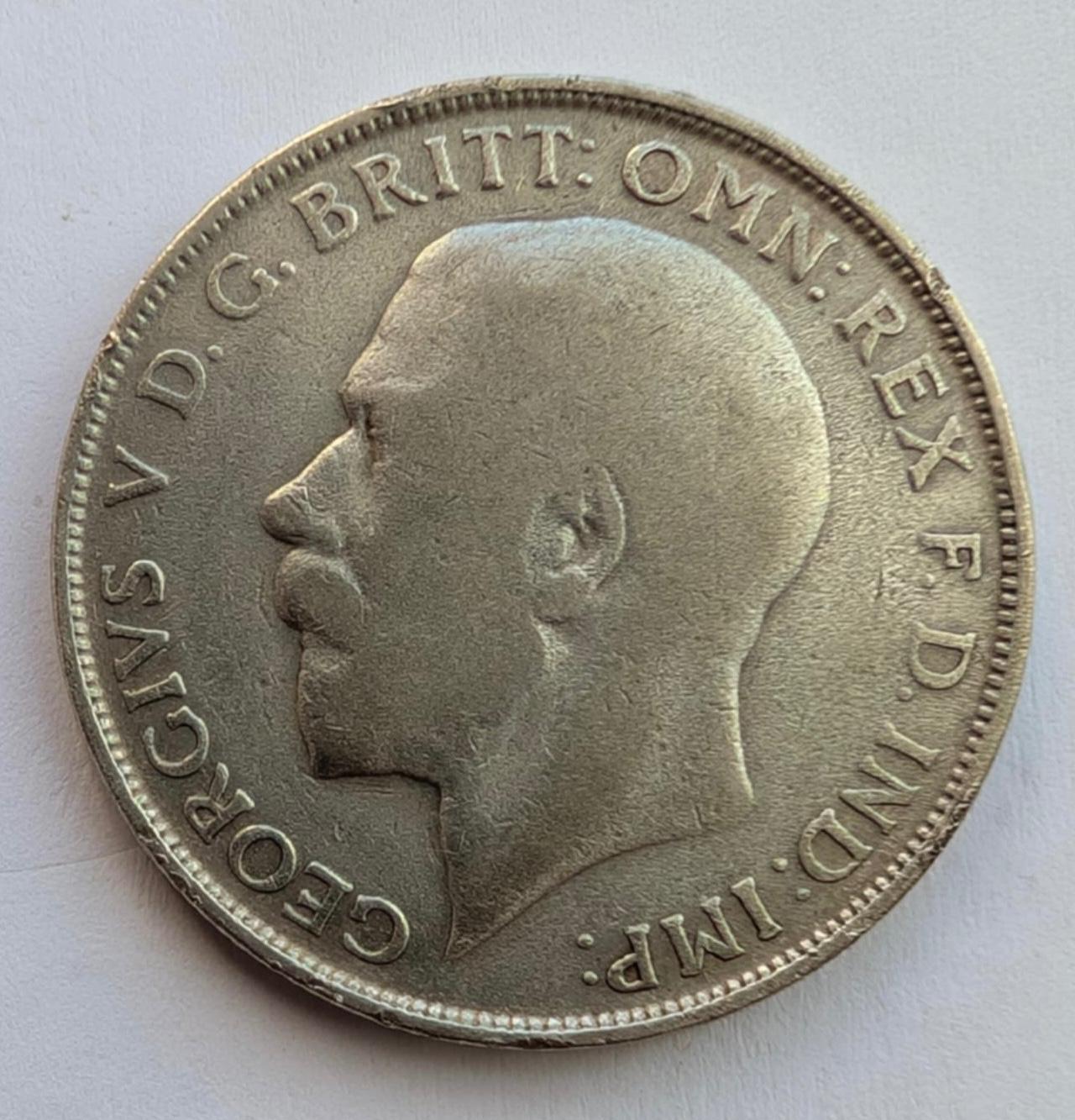 Didžioji Britanija 1 florinas 1922 sidabras