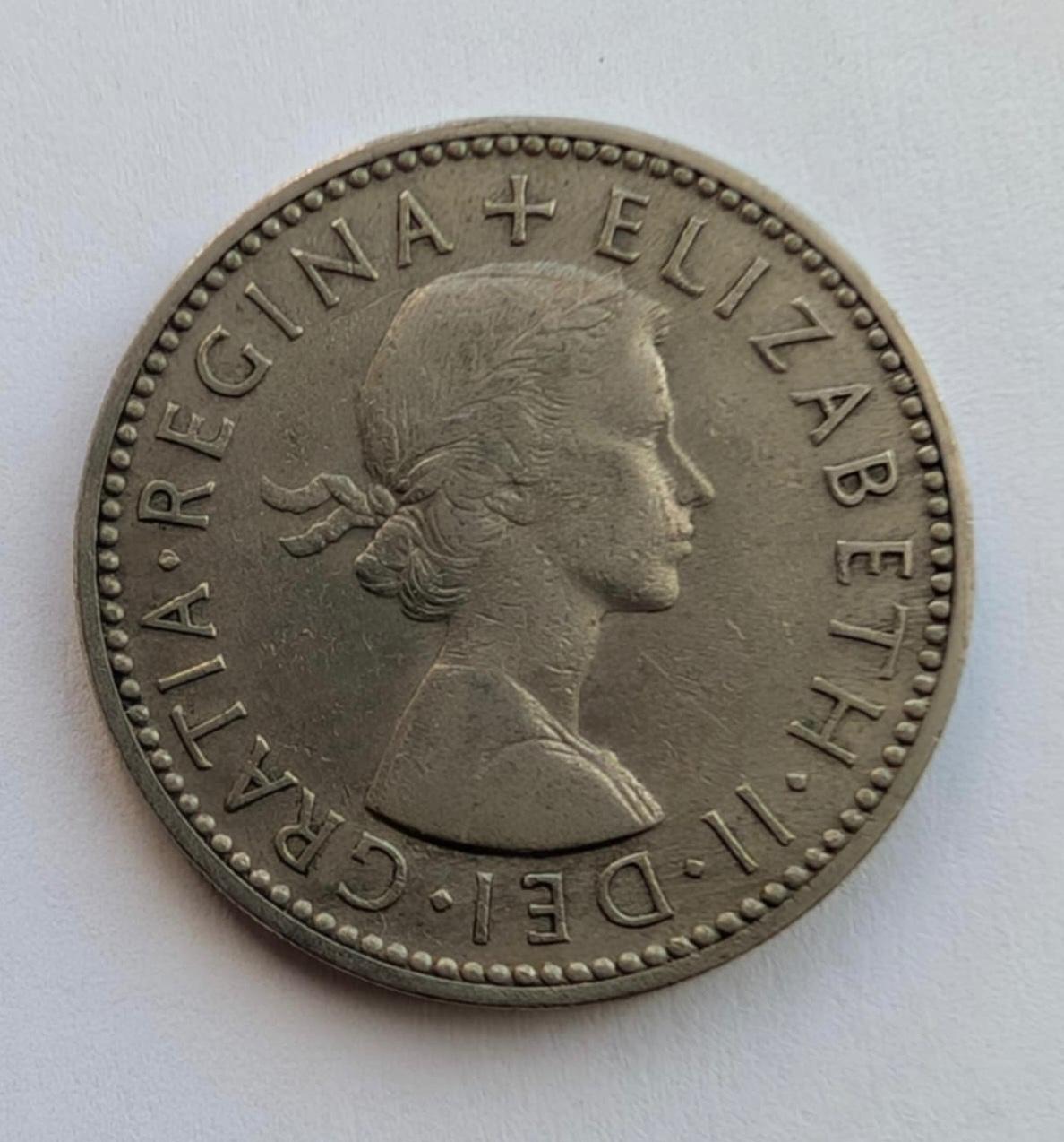 Didžioji Britanija 1 šilingas 1955