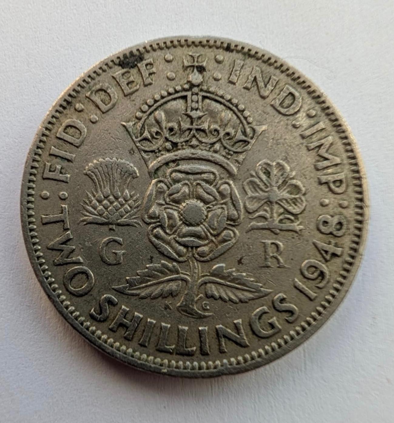 Didžioji Britanija 2 šilingai 1948