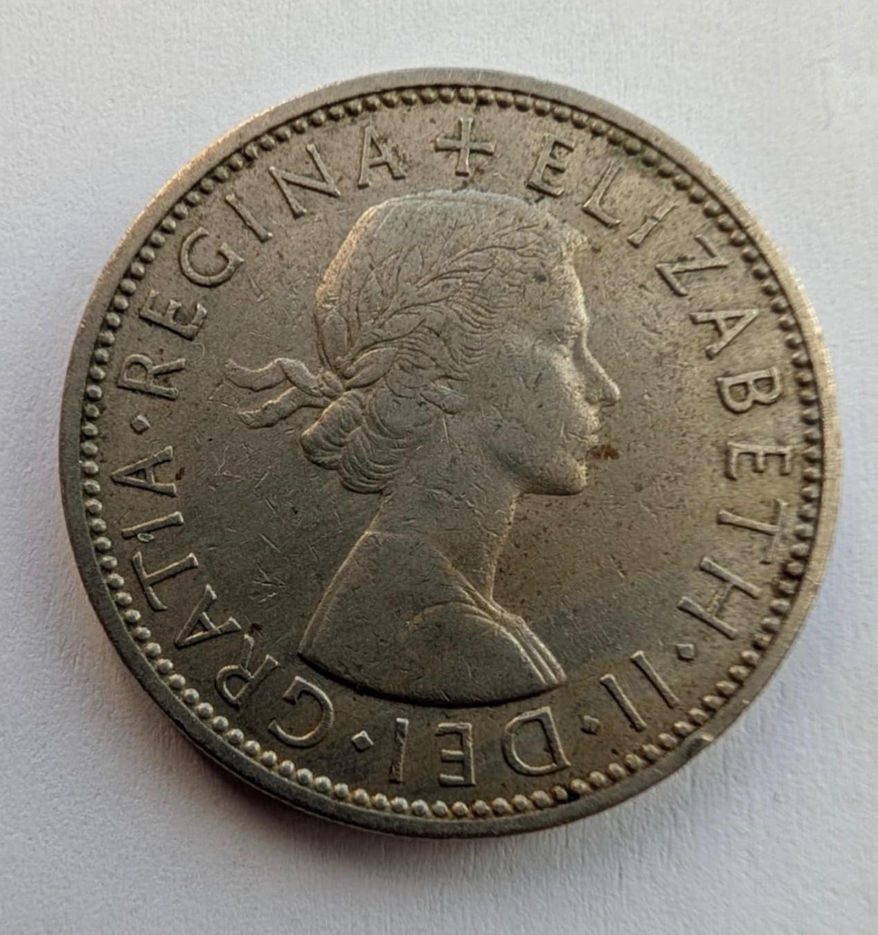 Didžioji Britanija 2 šilingai 1962